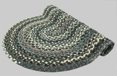Beacon Hill Braided Rug - Green Multi with Mix of Red, Cream, and Gray - Number 1 Image