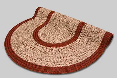 Town Crier Braided Rug - Red Heather with Red Solids - Number 93B Image