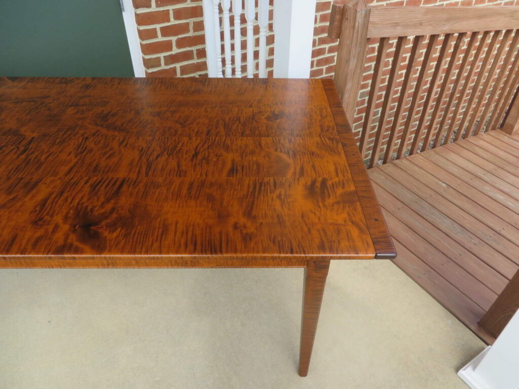 Tiger Maple Wood Pennsylvania Table Great Windsor Chairs Tiger Maple Wood Pennsylvania Farm Table 061616 02 Img 3631