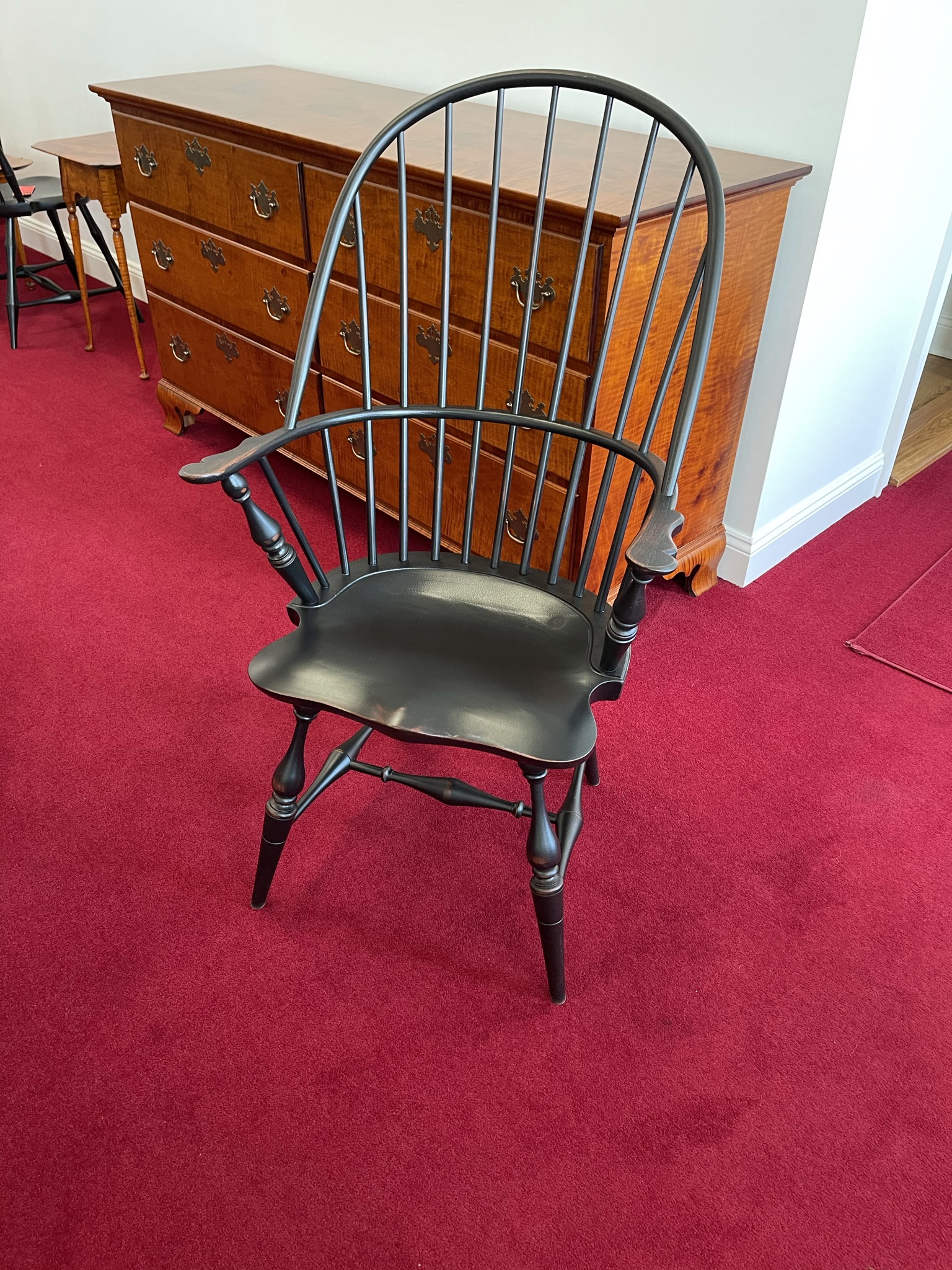 Historical Sack Back Windsor Armchair - Shield Seat Image