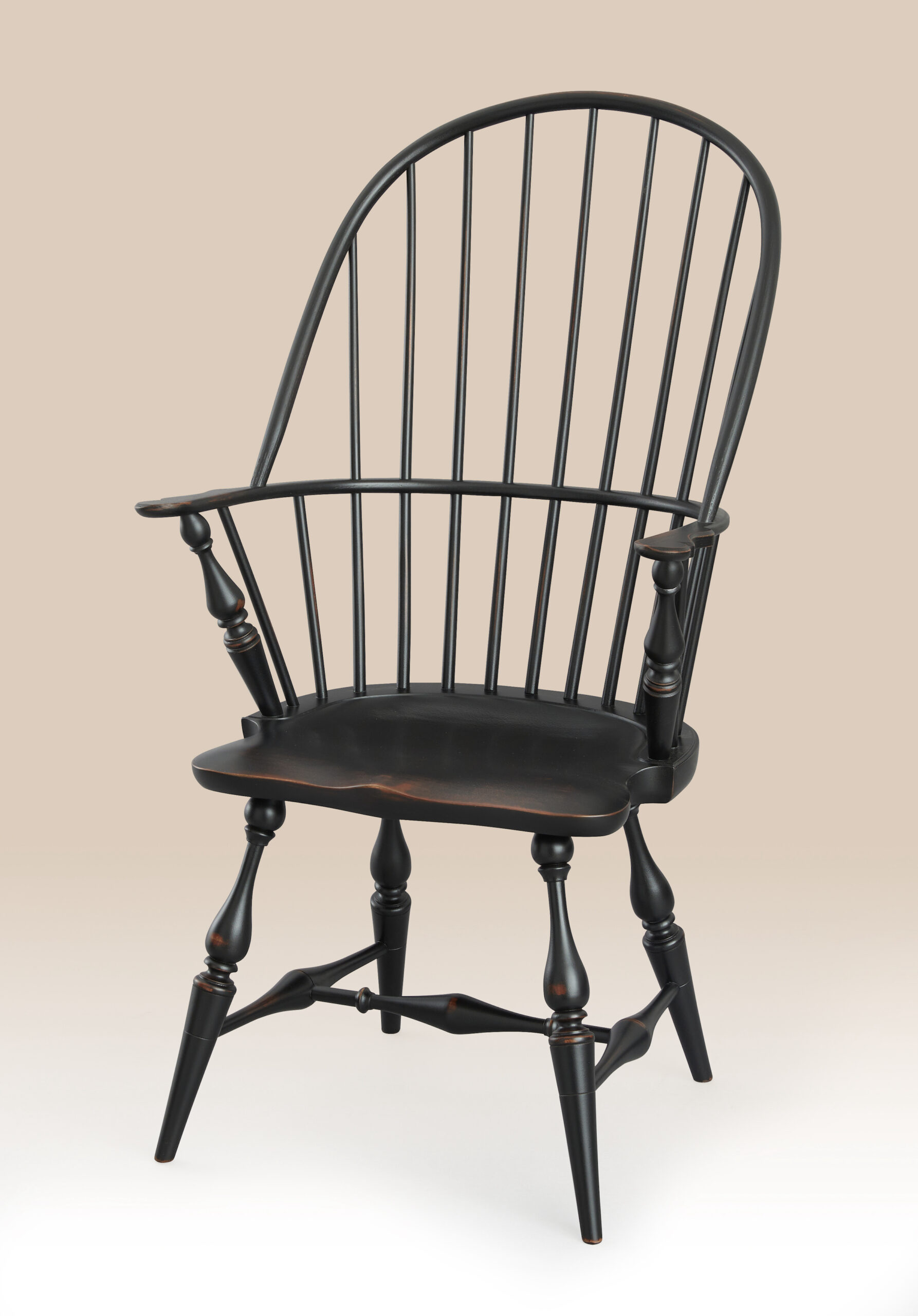 Historical Sack Back Windsor Armchair - Shield Seat Image