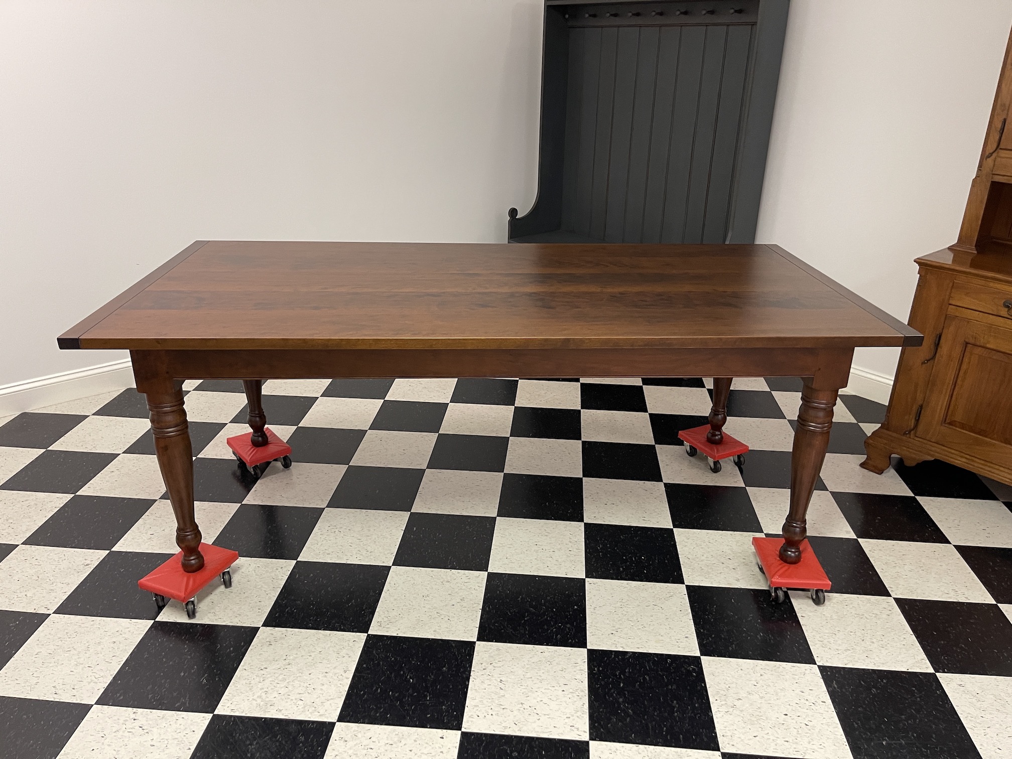 7ft X 40in Cherry Wood Table New Model Image