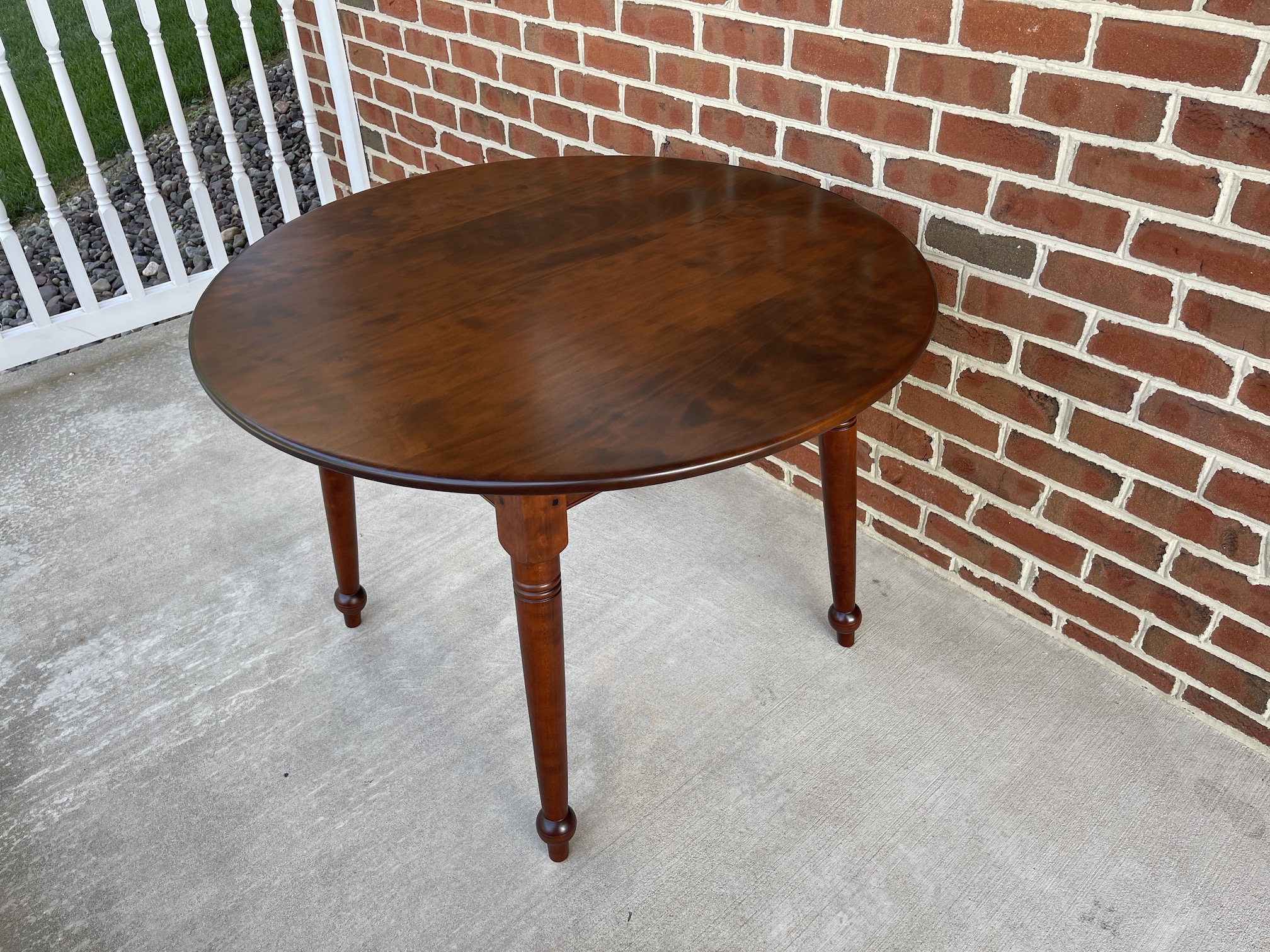 Round Cherry Wood Country Splay Leg Table Image