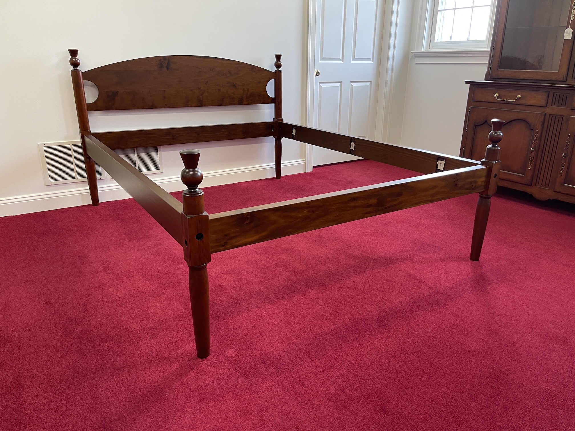 Cherry Queen Size Historical Elmore Low Post Bed Image