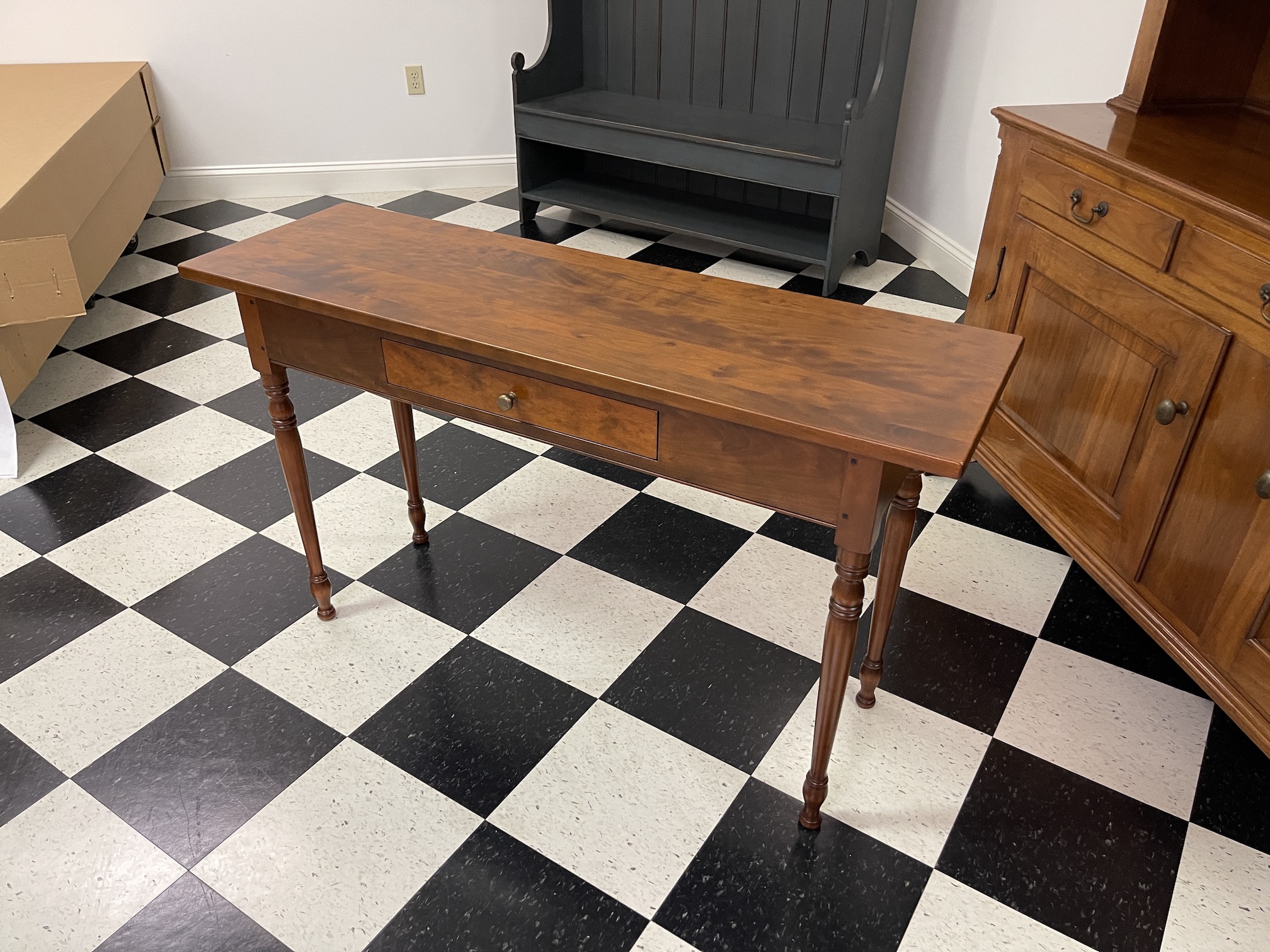 Cherry Wood Historical Summerville Hall Table Image