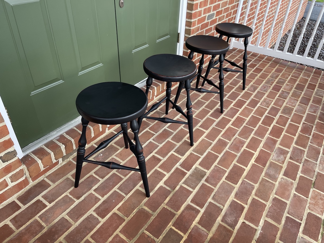 Counter Height Set of 4 Historical Pennsylvania Stools Image