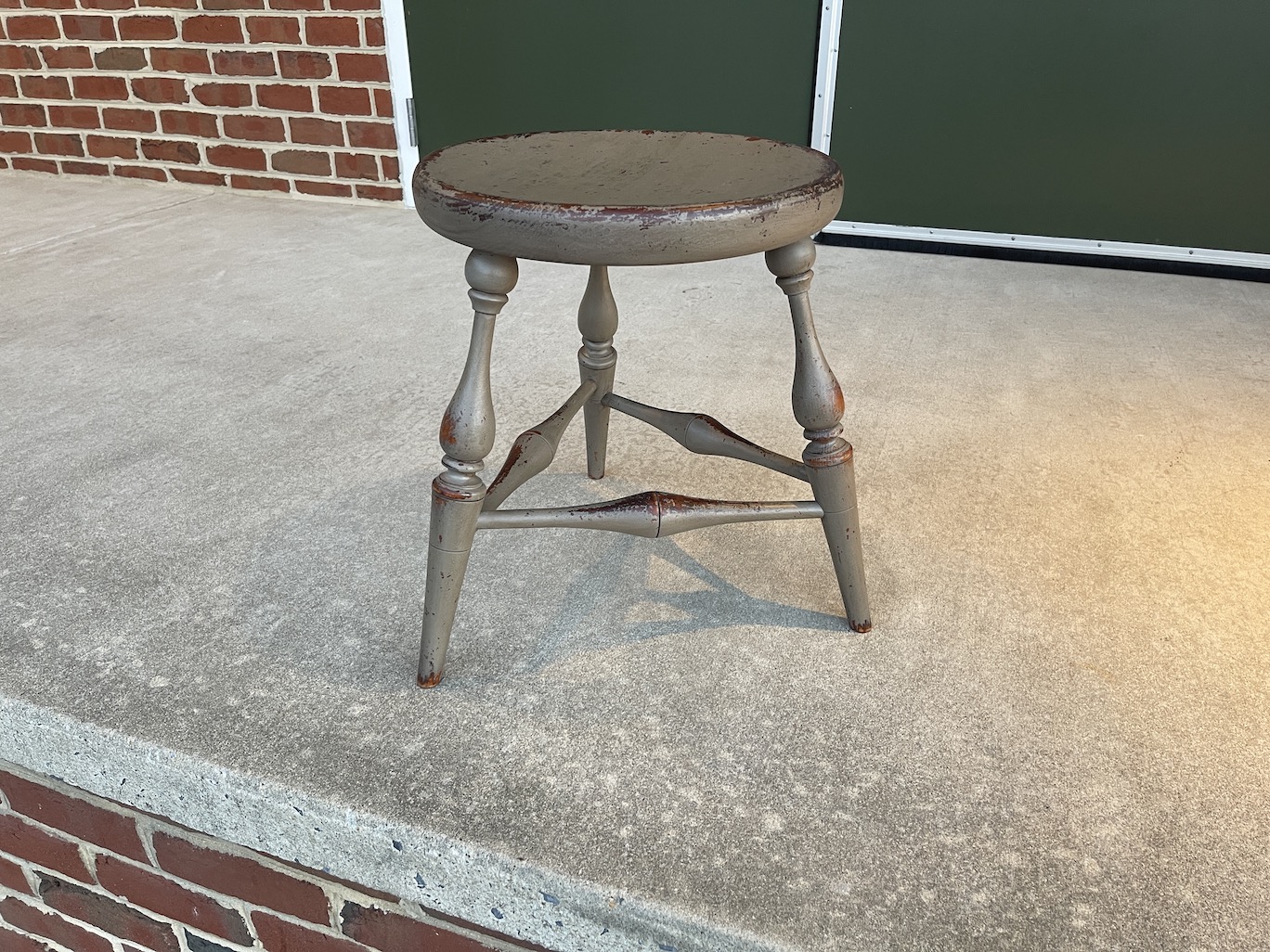 Painted Historical Farm Table Stool Image