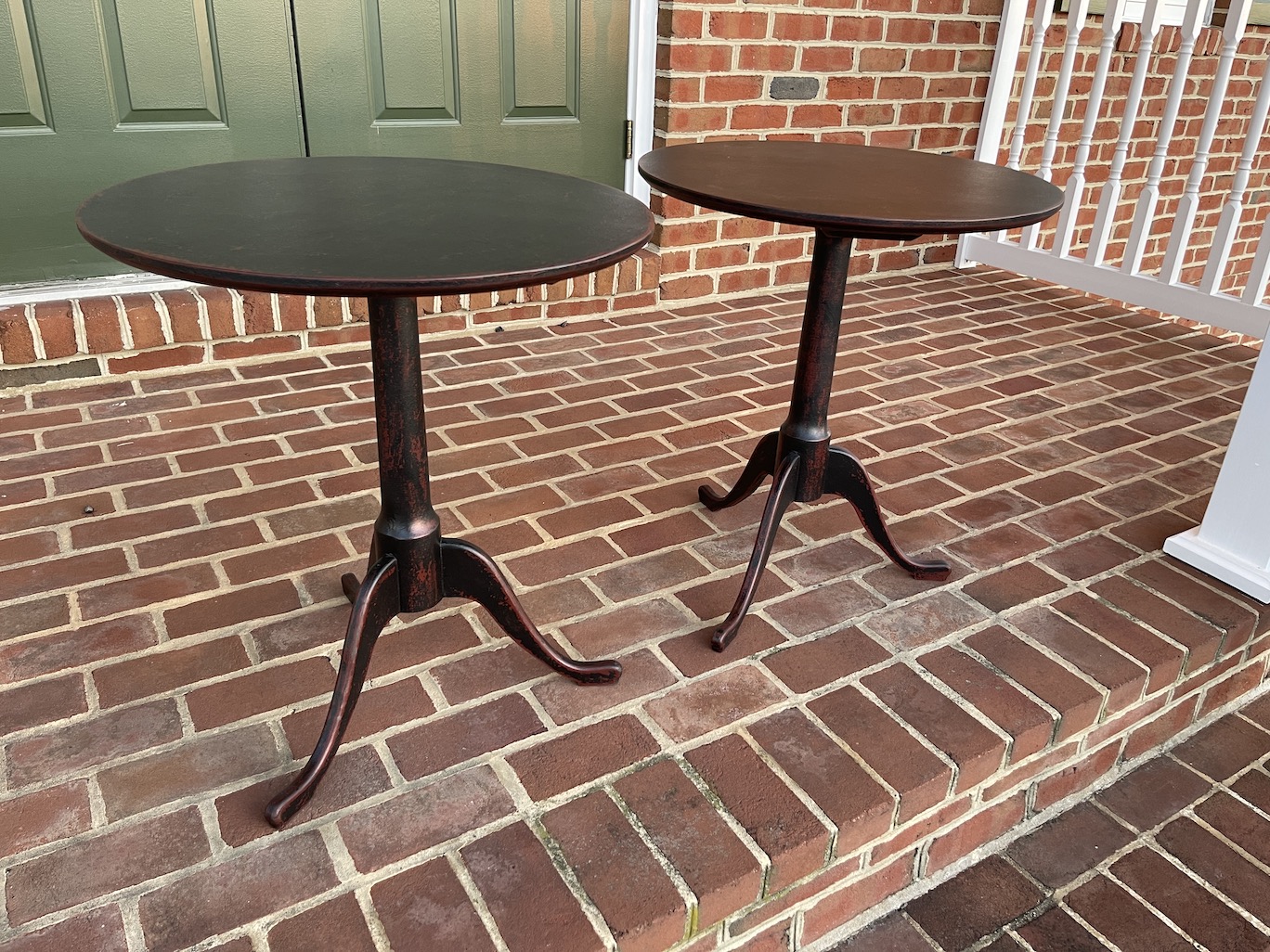 Pair of Queen Anne Round Top Tables Image