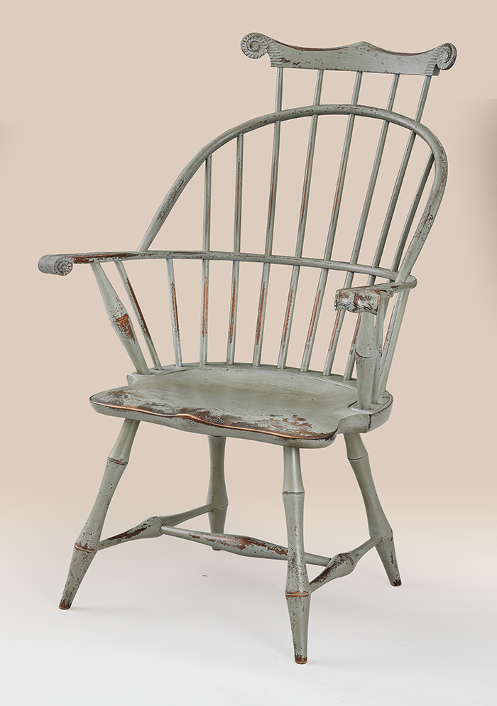 Historical Sack Back Windsor Armchair with Comb and Bamboo Turnings Image