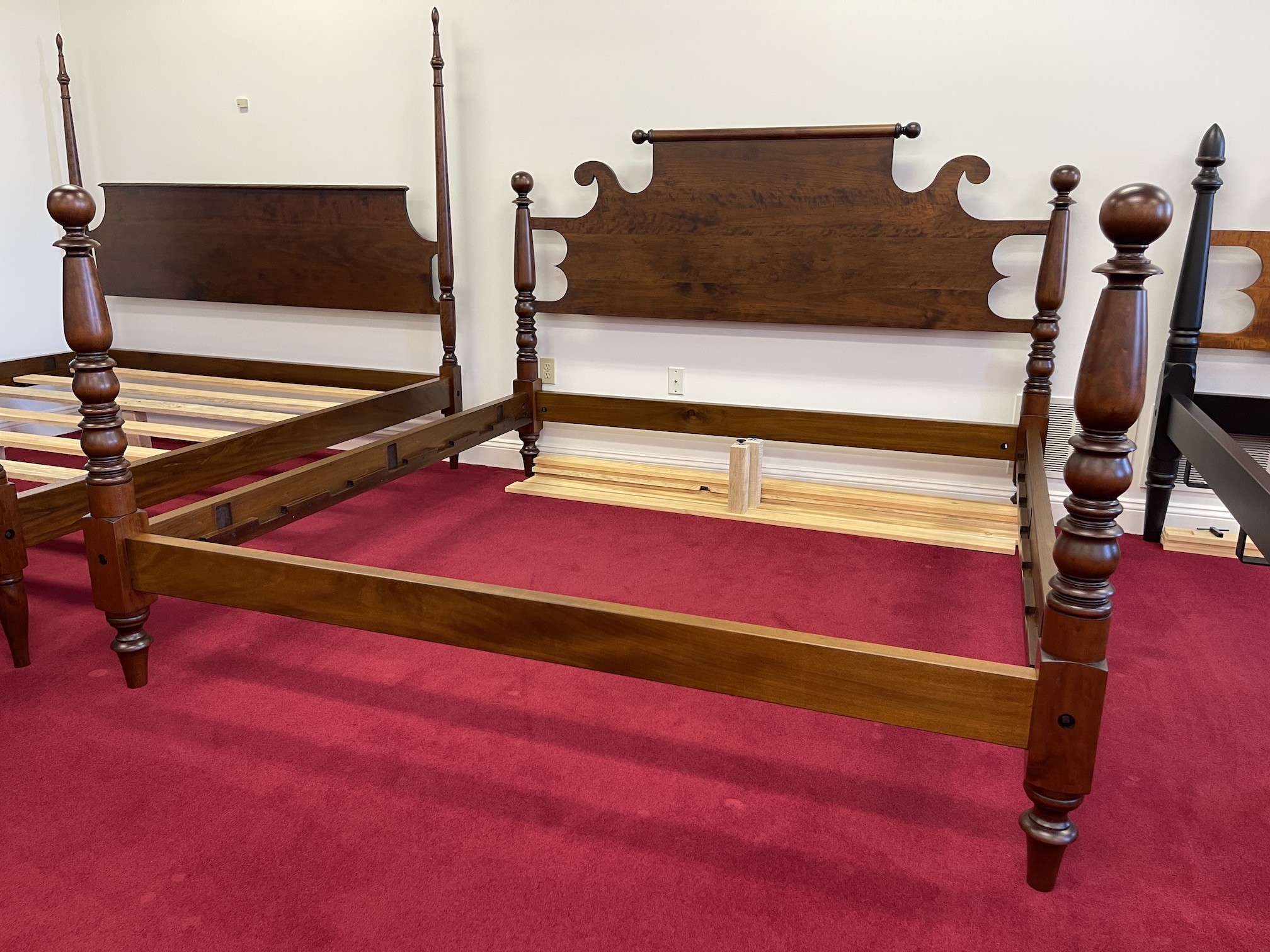 King Size Cherry Historical Forest Hills Cannonball Bed Image