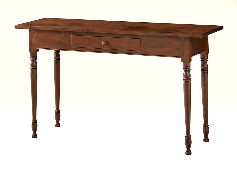 Cherry Wood Hall Table with Drawer Image