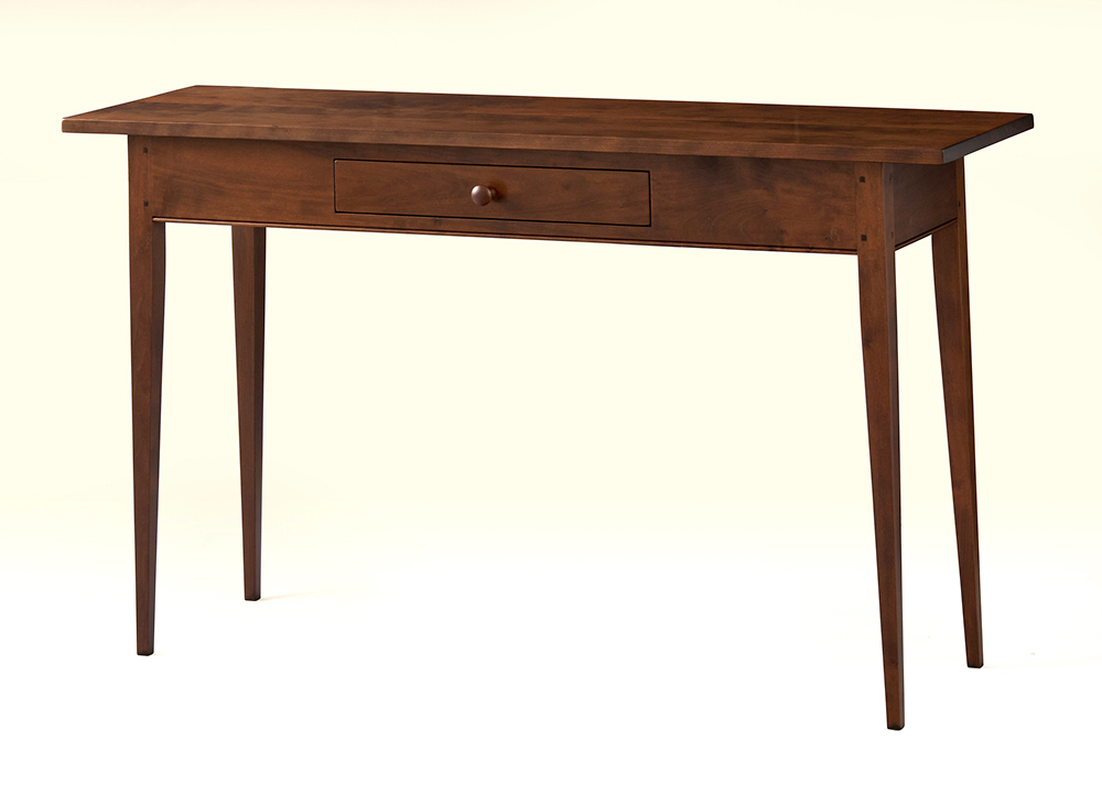 Cherry Wood Shaker Hall Table with Drawer Image