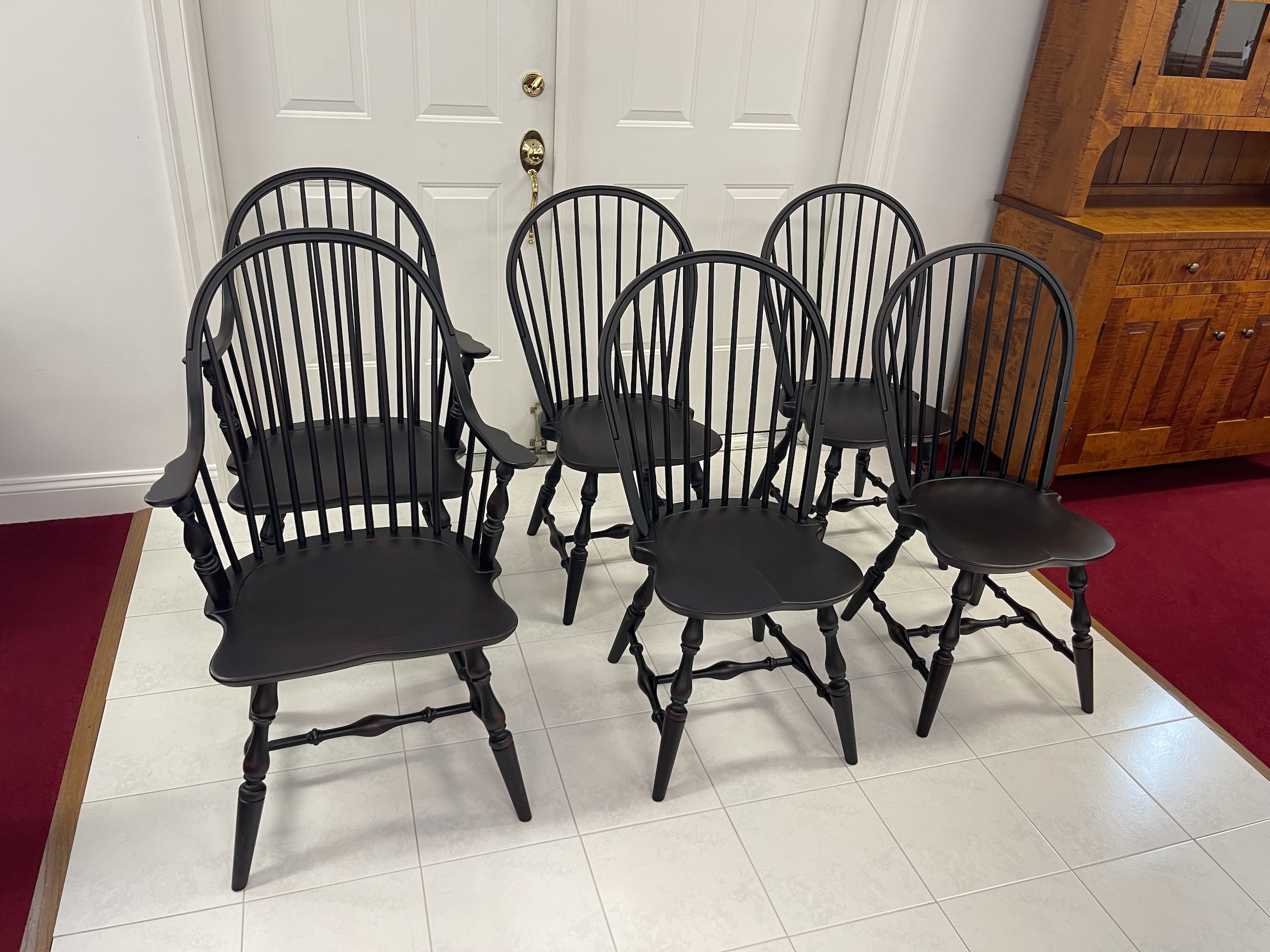 Set of 6 Windsor Chairs Image