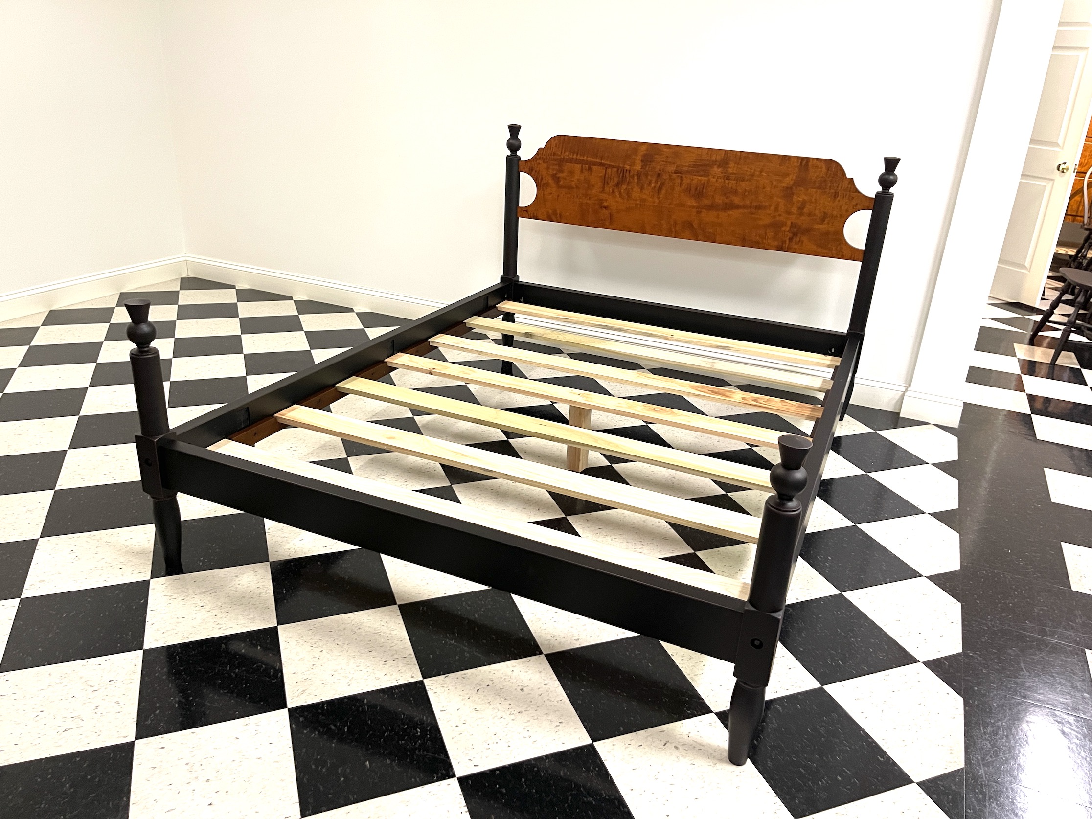 American Made Queen Size Low Poster Bed Image