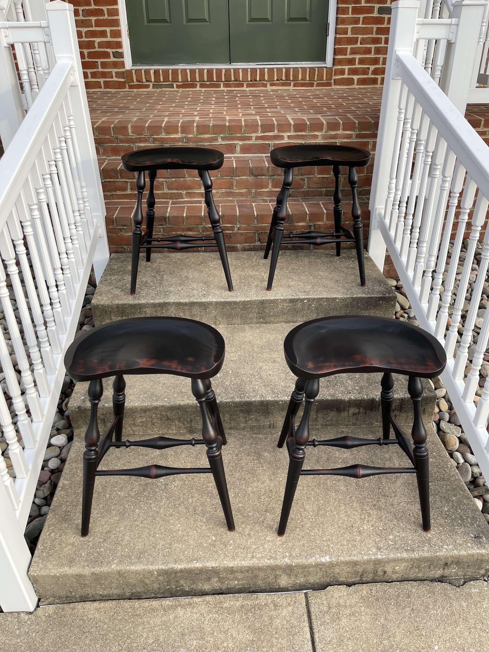 Four Backless Counter Stools Image