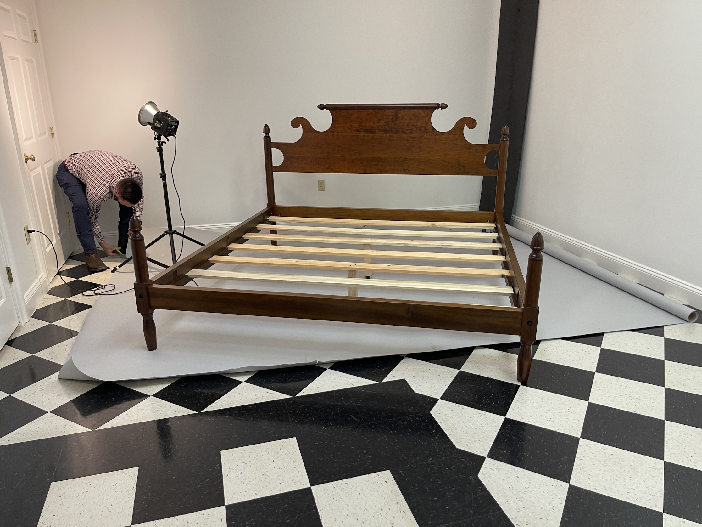King Size Cherry Bed Image