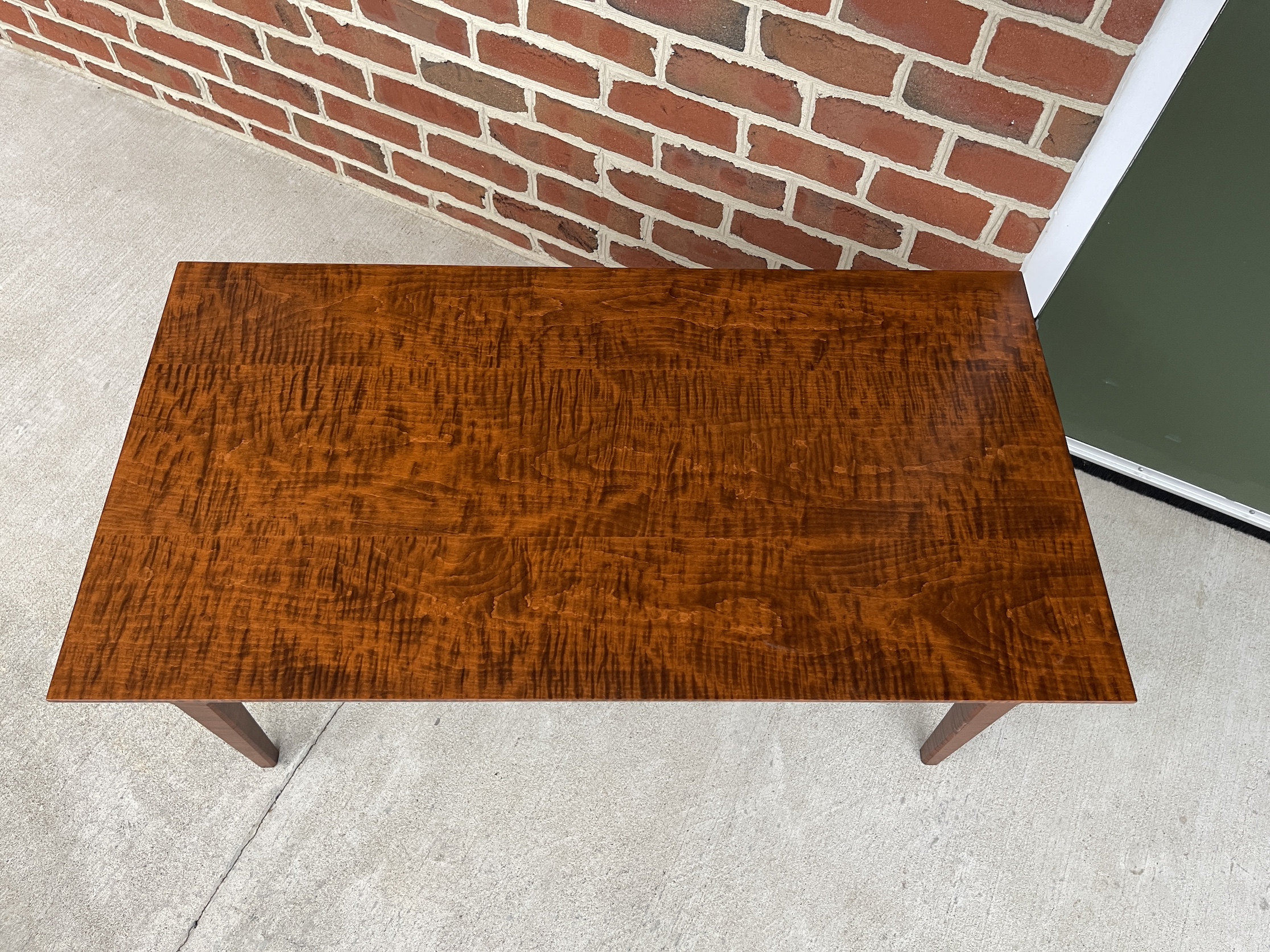 Pennsylvania Made Tiger Maple Wood Coffee Table Image