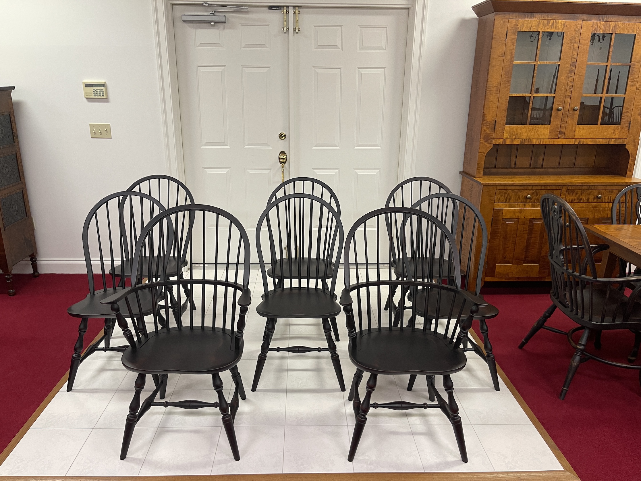 Set of 8 Windsor Dining Chairs Image