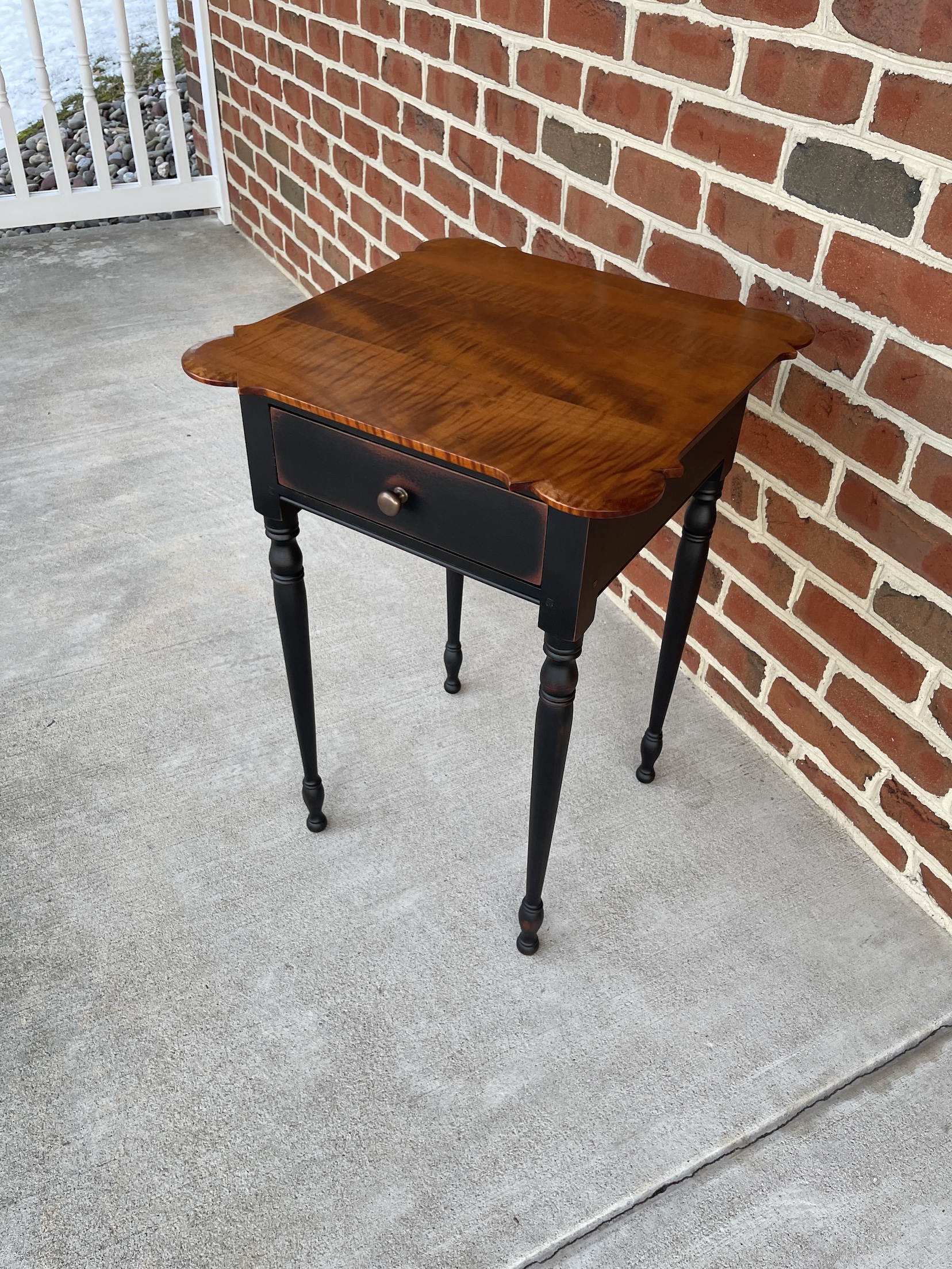 American Made One Drawer Side Table Image