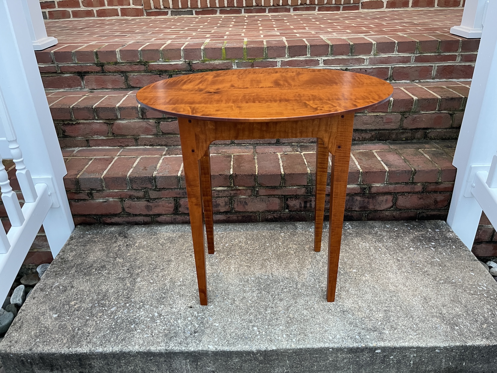 Oval Top Shaker Side Table Image
