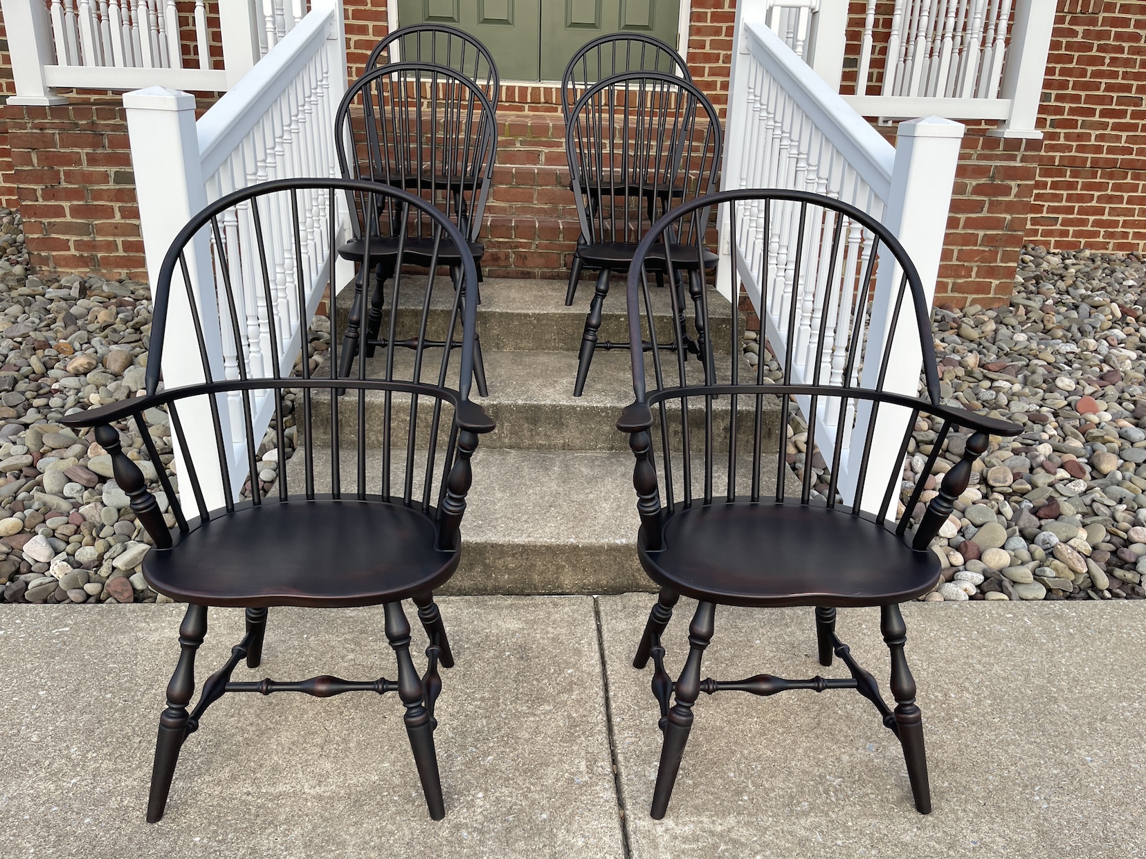 Pennsylvania Made 6 Windsor Chairs Image