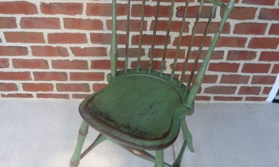 apple green birdcage windsor chair
